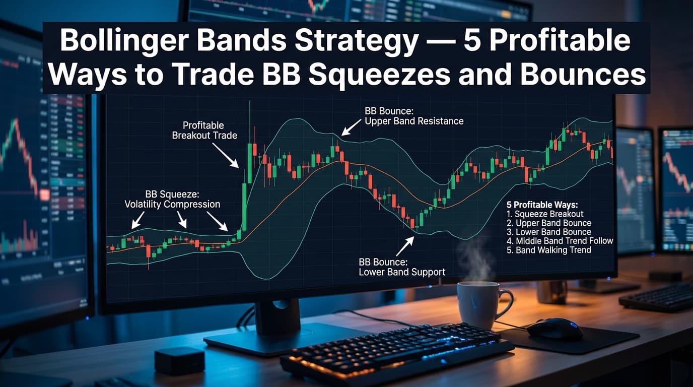 Bollinger Bands Strategy — 5 Profitable Ways to Trade BB Squeezes and Bounces