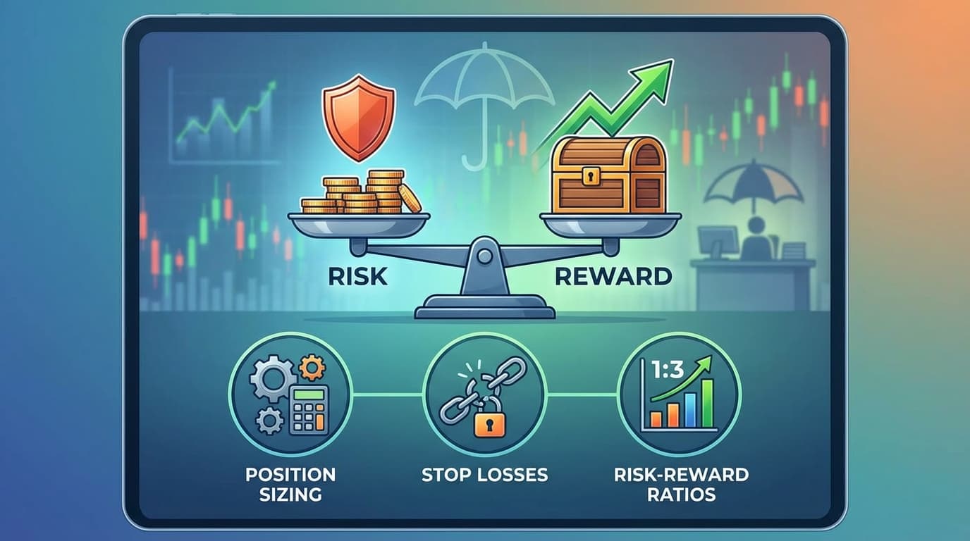 Risk Management in Trading — Position Sizing, Stop Losses, and Risk-Reward Ratios