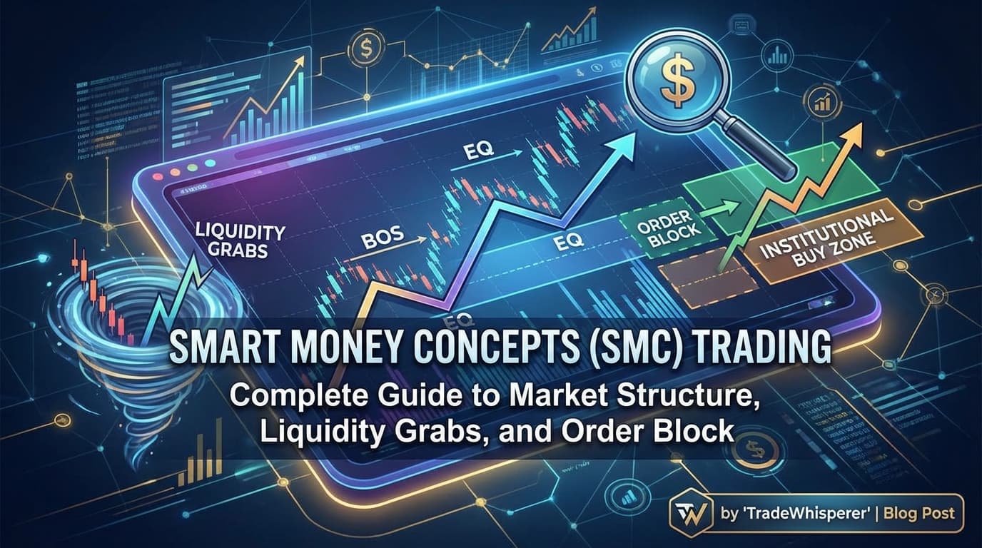 Smart Money Concepts (SMC) Trading — Complete Guide to Market Structure, Liquidity Grabs, and Order Blocks